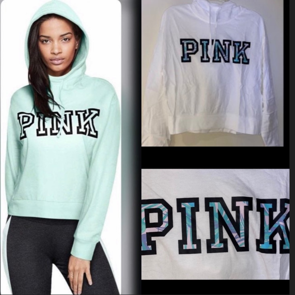 Victoria’s Secret Pink hoodie lightweight tee PINK tee cotton top campus hoodie
